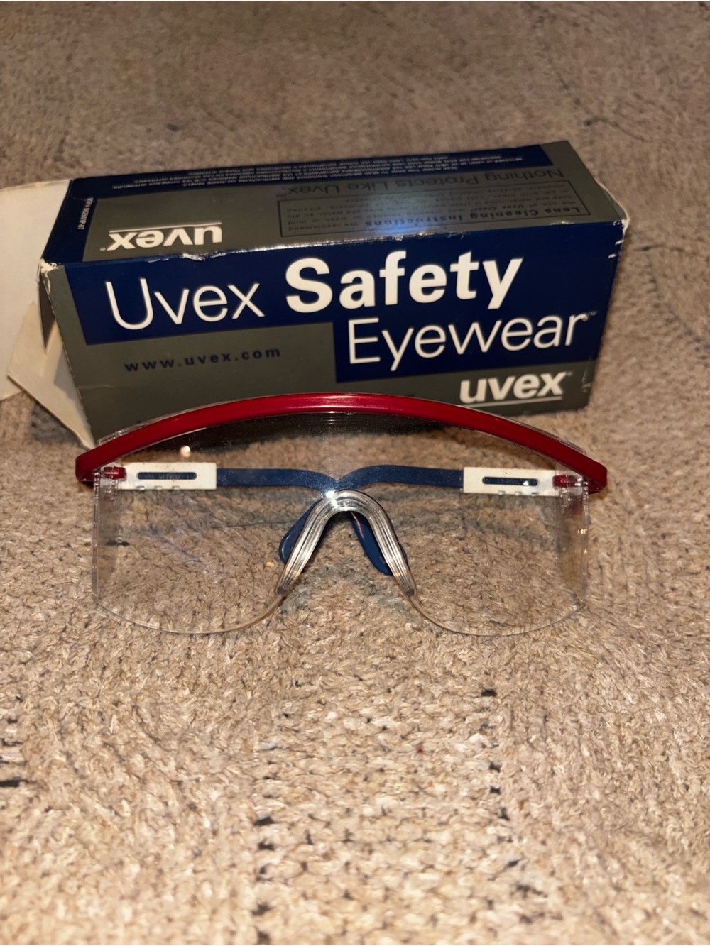 Uvex Patriot Safety Glasses USA Flag Red White Blue